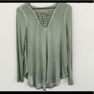 AE Soft & Sexy Green Long-Sleeve Shirt